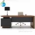 Simple Computer Desk Wooden Table Chair Managers Ergonomic Office Computer Desk Factory